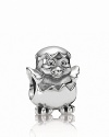 Add this adorable sterling silver chickadee charm to your PANDORA bracelet and celebrate spring.