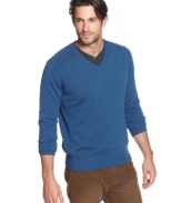 For an instant class and the perfect cool-weather look, grab this Marc New York v-neck sweater as your last layer.