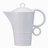 Modern in design with a raised circular pattern, made from French Limoges Porcelain. Dishwasher and microwave safe.