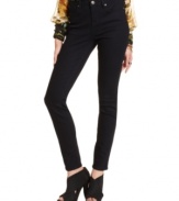 A retro look with modern style, let Jessica Simpson's five-pocket, high-rise skinnies be your new it jeans!