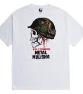 Stock your style. This t shirt from Metal Mulisha keeps you on the frontlines of casual fashion.