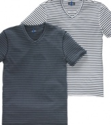 These v-neck t-shirts from Kenneth Cole look great under a blazer or simply paired with jeans for a cool, casual look.