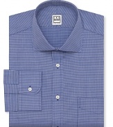 Ike Behar Mini-Check Dress Shirt - Classic Fit