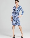 DIANE von FURSTENBERG Dress - Julian Floral Print Silk Jersey Wrap