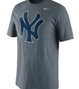 Start the wave of appreciation and support for your beloved New York Yankees baseball team with this graphic Nike t-shirt.