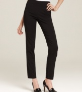 The slim, slightly cropped pants from Style&co. have a touch of Old Hollywood chic. Beautiful with a silky blouse or go classic with a crisp white shirt!