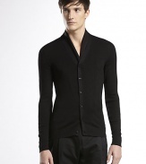 Ribbed-knit cardigan set in light silk.SilkDry cleanMade in Italy