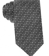 Get your workday look on-point with this patterned silk tie from Alfani.