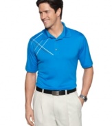 Up you game in an instant. This performance polo from Greg Norman for Tasso Elba will always score.