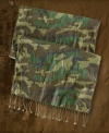 Denim & Supply's lightweight cotton camo scarf encourages urban explorers to soldier on in style.