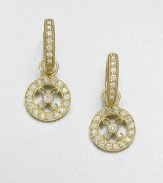 From the Couture Collection. A chic design with pavé diamonds set in 18k gold; perfect for your favorite hoops. Diamonds, .32 tcw18k goldFixed baleImported Please note: Earrings sold separately.