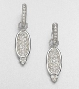 From the Soho Collection. An elegant design with pavé white sapphires set in 18k white gold; perfect for your favorite hoops. White sapphires18k white goldFixed baleImported Please note: Earrings sold separately.