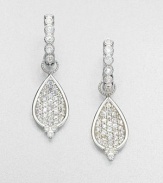 Truly sparkle with this white sapphire encrusted, sterling silver design. White sapphireSterling silverDrop, about 1Ring baleImported Please note: Earrings sold separately. 