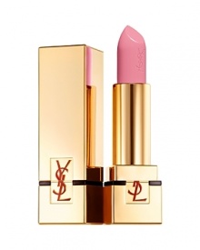 Dress your lips in Yves Saint Laurent. Introducing NEW Rouge Pur Couture SPF 15, a new generation of emblematic colors, red, fuchsia and orange, in a collection of 18 vivacious lipsticks. This luminous satin texture is presented in a modern golden case, designed by YSL Couture Creative Director Stefano Pilati, for the ultimate in luxury and style. SPF 15 protects the lips while hydrospheres and natural extracts provide all day comfort & hydration. For women who speak YSL.