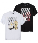 Ride the narrow board and go for a graphic tee with a longer, leaner line: Slim fit Blinded Vista T-shirt from LRG.