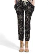 Pop your wardrobe with these printed Bar III slouchy pants that add urban edge to any outfit!