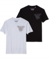 Rock out your basics wardrobe with this cool T-shirt from Guess.