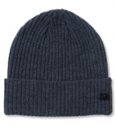 Top off your cold weather look with this knit cap from Sean John.