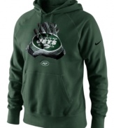 Hands down-make it apparent who your favorite football team is with this New York Jets NFL graphic hoodie from Nike.