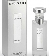 Bvlgari Eau Parfumée au thé blanc Eau de Cologne for her and him. A soothing white tea scent with warm, intimate notes of white pepper and Artemisia creates moments of relaxation and well-being for both body and mind. A delicate fragrance of warm, intimate and relaxing notes designed to be enjoyed in private moments of luxury. 1.35 oz. 