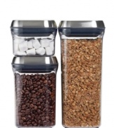 For snacks that are sure to last, these innovative pop container are the perfect storage solution. Simply press a button on the lid to activate an airtight seal that protects the food within, keeping it fresh and tasting great.