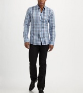 Cool, checked cotton, tailored in a traditional button-down silhouette.ButtonfrontButtoned-down collarCottonMachine washImported