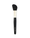 Laura Mercier Angled Cheek Contour Brush perfectly applies cheek and face products to the contours of the face. Its slanted, rounded shape mimics the angles of your cheekbones for perfect, effortless highlighting and contouring. Made of 100% natural hair. 7 long 