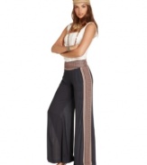 Oh-so boho, these printed Free People wide-leg pants update any fitted tee for a relaxed yet on-trend look!