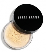 Same long-lasting, super-sheer powder now in a sleek, new sifter-style jar. This 100% oil-free and oil-absorbing formula sets concealer and foundation for a smooth, flawless finish. Perfect for oily skin or anyone looking for a lighter powder. Each shade boasts Bobbi's unique yellow base and a touch of vitamin E to create the most natural look that wears comfortably, too. Now available in a range of 10 shades. Made in USA. 