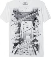 Bridge the gap between casual and cool in your wardrobe with this chilled-out graphic tee from American Rag.