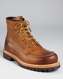 Weather the winter in old school cool with these Frye leather lace-up boots.