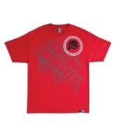 With smart, streetwise style, this T shirt from Metal Mulisha lets you get graphic for your weekend.