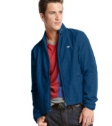 This jacket from Armani Jeans takes your casual look to the next level.