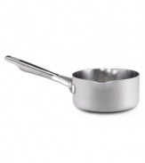 The Anolon Chef Clad open saucepan works on so many levels, making rich sauces, rice and more with expert efficiency. Cook brilliantly with the combined efforts of brushed aluminum and clad stainless steel, two materials that guarantee even heating from top to bottom. Limited lifetime warranty.