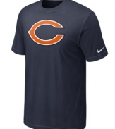 Go big! Display your love for the Chicago Bears loud and proud in this oversized-logo t-shirt from Nike.