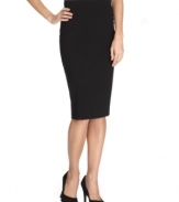 A timeless essential in every woman's wardrobe, the T Tahari pencil skirt is a designed for a sleek fit.