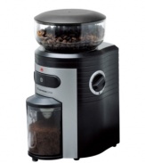 Have the precision of your favorite coffee house at home! Fifteen levels of power bring convenience into your kitchen with a built-in timer that automatically stops grinding when the perfect blend has been achieved. Make anywhere from 2 to 10 cups of enticing, freshly ground beans that deliver the maximum in flavor and aroma to your cup. 1-year limited warranty. Model 5198.