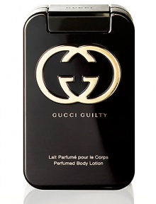 Gucci Guilty is about breaking social conventions and the feeling that you can attain whatever you want. Push your personal boundaries and experience the thrill of the forbidden, so you feel free and invincible.A daring oriental floral with mandarin and pink pepper top notes leading to a heart of peach, lilac and geranium reveals a base of ambery notes and patachouli. Moisturize your skin with Gucci Guilty body lotion and awaken your sense. 6.7 oz. 