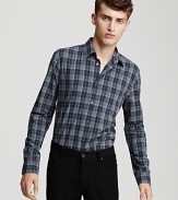 Check this one off your list: the sleek, slim fit check shirt crafted in crisp cotton.