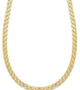 A simple touch of luxury. Giani Bernini's elegant braided necklace is crafted in 24k gold over sterling silver. Approximate length: 18 inches.