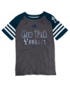 Take him out to the ball game. He can show off his team pride with this vintage tee from adidas.