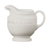 Edme useful jug by Wedgwood. Wedgwood marks the 100th anniversary of its classic Edme collection with a refreshing update of its timeless pattern. A new antique white glaze enhances the elegant colannade embossment and laurel motif accent pieces. Sophisticated shapes and generously sized pieces make this pattern ideal for today's lifestyle.