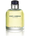 Dolce & Gabbana Pour Homme is a sign of masculinity, personality, and distinction. As unique as the Dolce & Gabbana image, Pour Homme is a blend of true irony and casualness. A stimulating, dynamic freshness that expresses its personality through citrus notes with a touch of fresh flora and woods. Made in Italy. 4.2 oz.