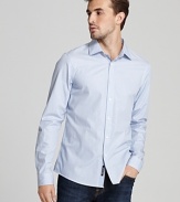 Michael Kors Lance Stripe Sport Shirt - Slim Fit