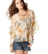 Free People's sheer kaftan looks great over a bandeau or cami. Pair it with your fave jeggings for laid-back styling.