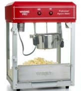 Who doesn't love the sight of a gleaming kettle overflowing with light, fluffy popcorn? It's a crowd-pleaser at carnivals and movie theaters, and now you can bring all that authentic flavor home with Waring Pro's professional popcorn maker! One-year limited warranty. Model WPM40.