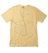 Catch a ride. Make friends wherever you go with approachable style in this casually cool Quiksilver graphic t-shirt.