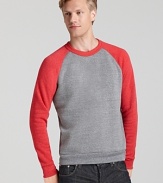 Exude laidback cool in this color-blocked sweatshirt from Alternative.