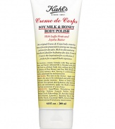 Named Best Body Scrub in Allure magazine's Best of Beauty October 2009. This luxurious, creamy formula with Shea and Jojoba Butters and Sweet Almond Oil is blended with ground Luffa Fruit to exfoliate body skin without drying. With the addition of Pure Honey and Soy Milk Protein, our body polish nurtures skin, leaving it comfortably soft, smooth, and primed for miniaturization. 6.8 oz. 