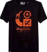 Go wild in your wardrobe. This graphic t-shirt from LRG always answers the call for casual style.